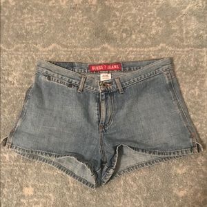 Guess jean shorts with no back pocket